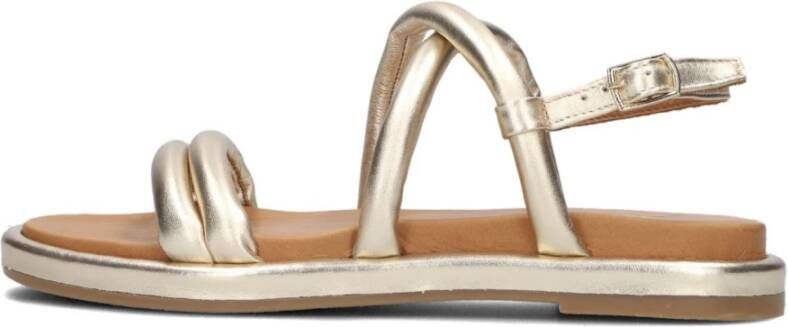 Omoda Comfortabele Sandaal 1544 Goud Leer