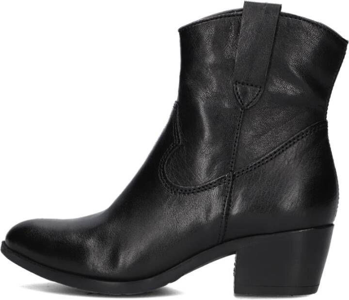 Omoda Dallas Enkellaarsjes Enkelboots met rits Dames Zwart - Foto 4