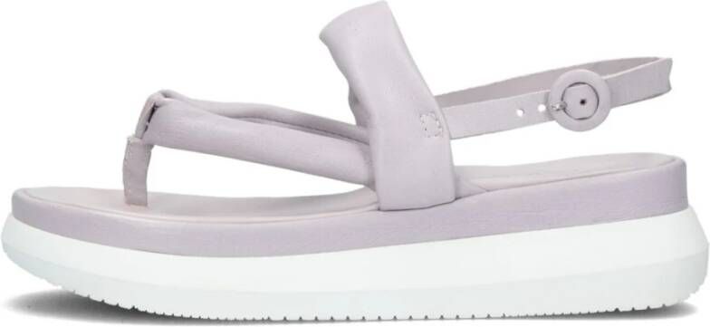 Omoda Lila Comfort Sandalen met Gewatteerde Bandjes