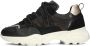 Omoda Alicia 402-k Sneakers Dames Leren Sneaker Zwart - Thumbnail 2