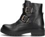 Omoda Zwarte Bikerboots met Gouden Gespen - Thumbnail 3