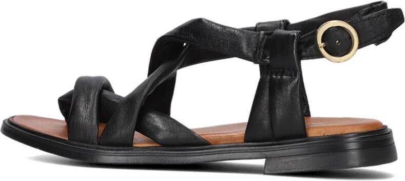 Omoda Zwarte Comfort Sandalen met Gewatteerde Bandjes - Foto 2