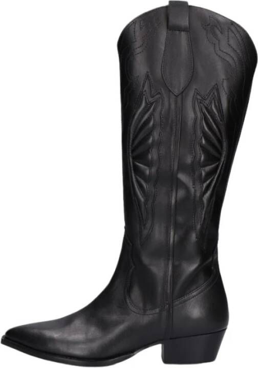 Omoda Zwarte Cowboy Laars met Westerndetails