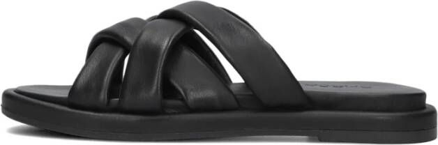 Omoda Zwarte Gekruiste Band Comfort Slippers