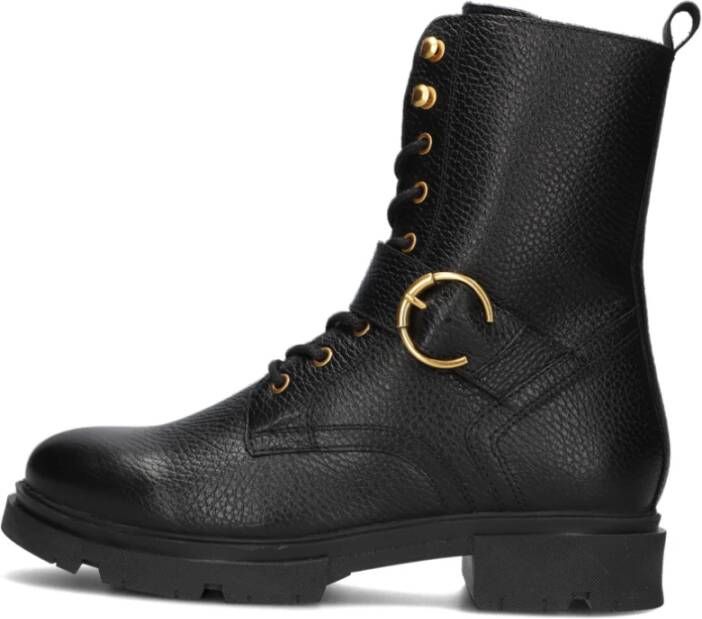 Omoda Lpsophie-41 Veterboots Laarzen Met Veters Dames Zwart - Foto 3