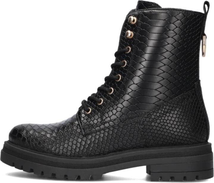 Omoda Zwarte Veterboots Lpmink-100