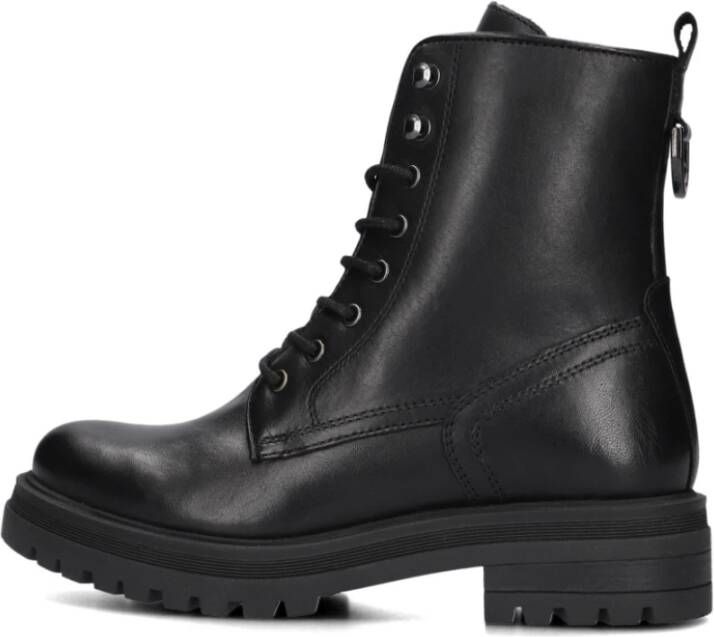 Omoda Zwarte Veterboots Lpmink-100