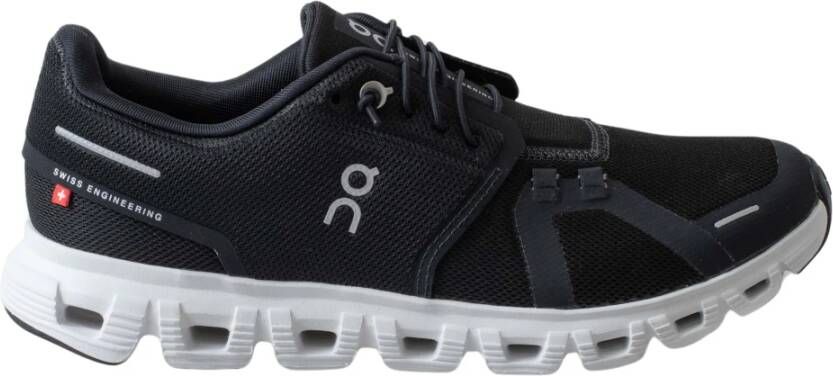 On Running Cloud 6 Zwart Witte Sneakers