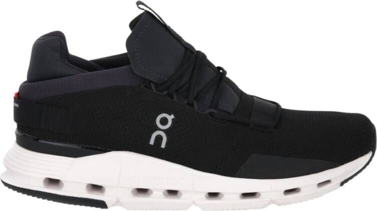 ON Running Cloudnova Zwart Wit Sneakers Black Dames