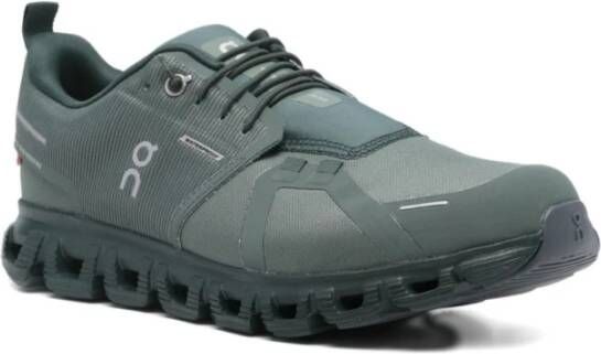 On Running Groene Sneakers Waterdicht Logo Print