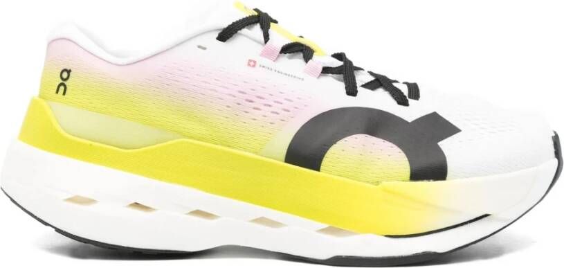 On Running Lime Raspberry Cloudboom Max Schoenen