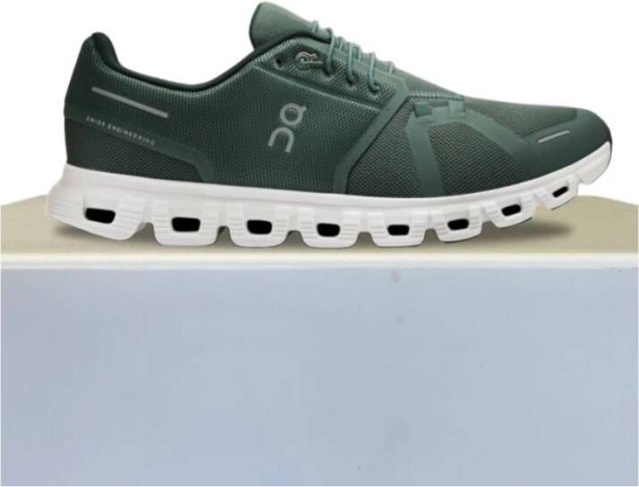 On Running Olijfgroene hardloopschoenen met witte zool