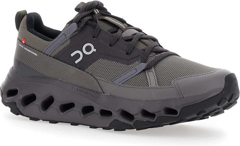 On Running Bruine Sneakers Lage Top Ronde Neus