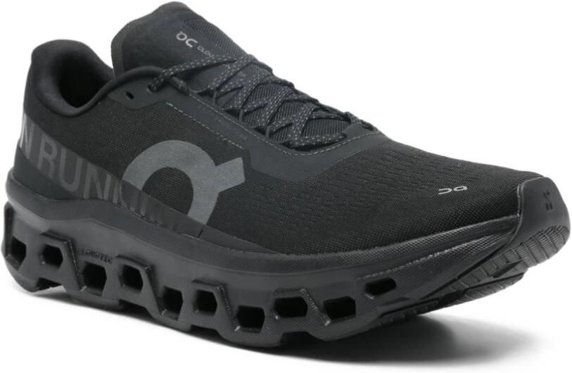 ON Cloudm ster 1 Hardloopschoenen Black Black Zwart Cloudm ster Hardlopen Heren Hardloopschoenen voor Mannen - Foto 3