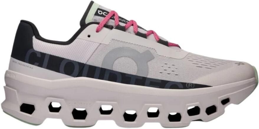 ON Running Ademende CloudMonster Sneakers met Speedboard Tussenzool White Heren - Foto 1