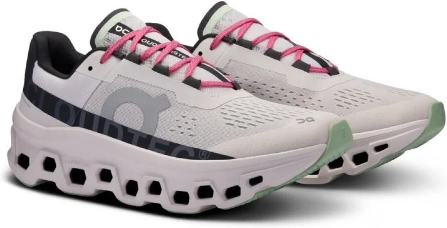 ON Running Ademende CloudMonster Sneakers met Speedboard Tussenzool White Heren - Foto 4