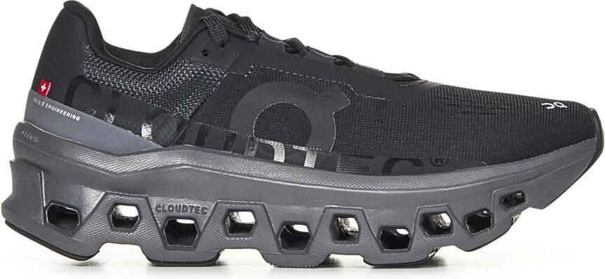 ON Running ON Cloudmonster Dames Sportschoenen Hardlopen Weg zwart blauw - Foto 5