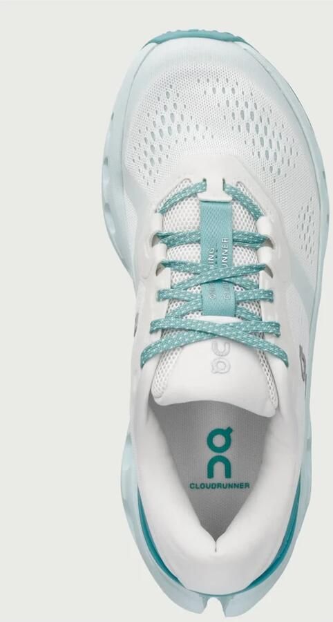 On Women's Cloudrunner 3 Hardloopschoenen ivory aquamarine - Foto 4