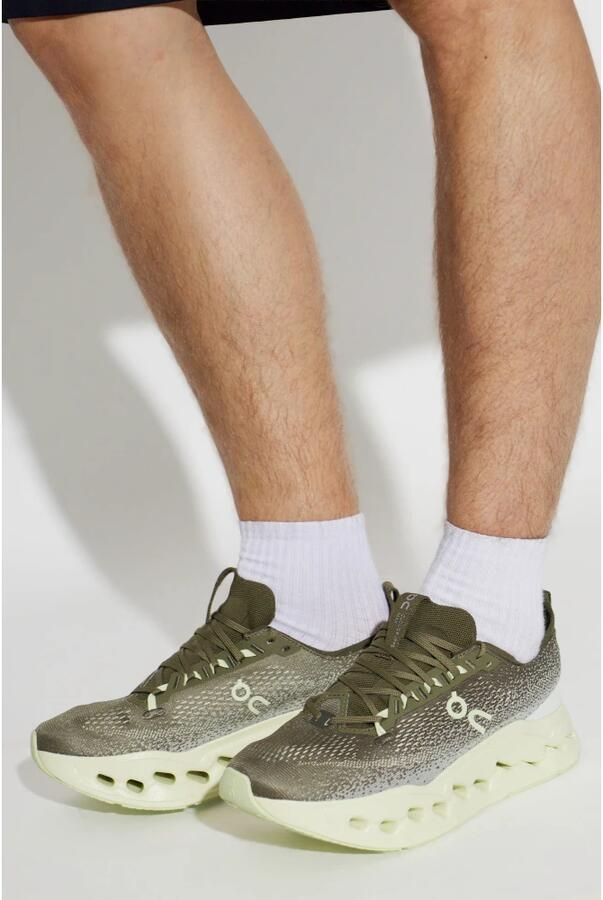 On Cloudsurfer Max Hardloopschoenen olijfgroen