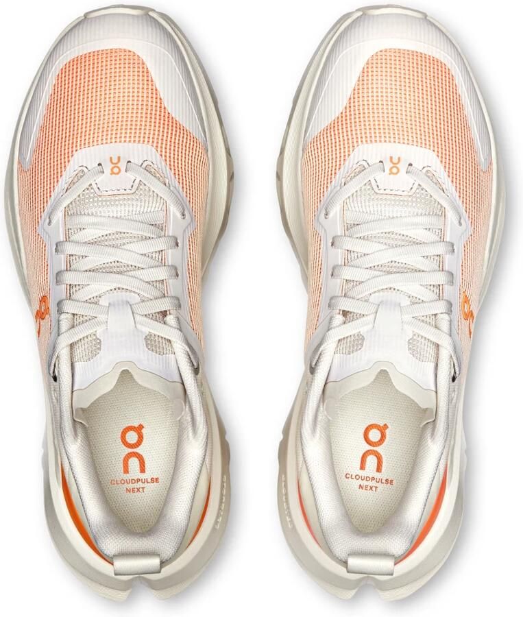 On Running Dames Cloudpulse Sneakers Creme Oranje