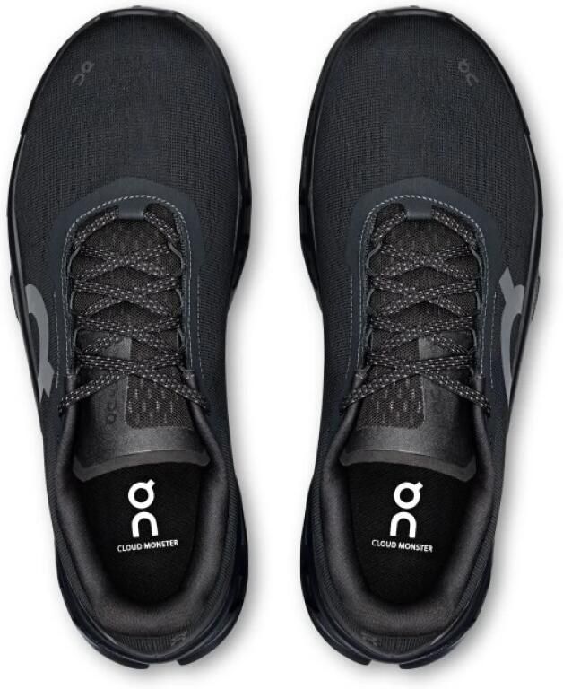 ON Cloudm ster 1 Hardloopschoenen Black Black Zwart Cloudm ster Hardlopen Heren Hardloopschoenen voor Mannen - Foto 4