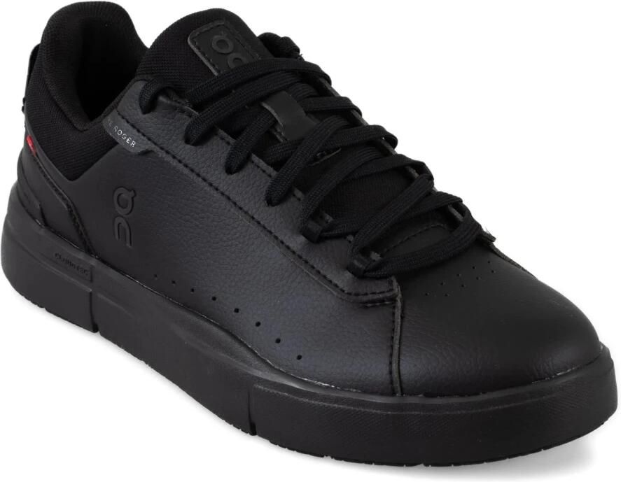 On THE ROGER Sneakers Heren Zwart Leer Textil - Foto 4