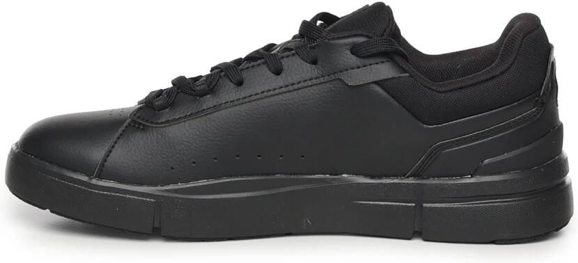 On THE ROGER Sneakers Heren Zwart Leer Textil