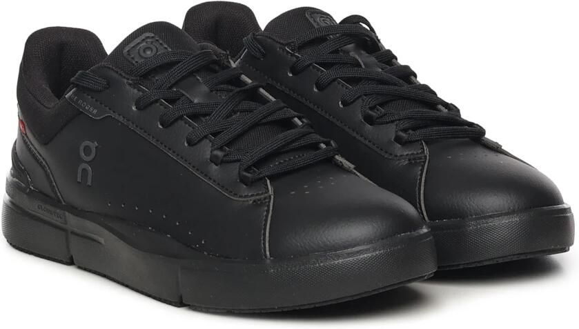 On THE ROGER Sneakers Heren Zwart Leer Textil - Foto 8