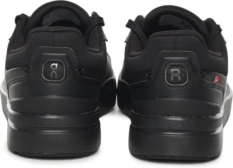 On THE ROGER Sneakers Heren Zwart Leer Textil - Foto 6