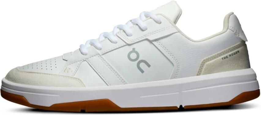 On THE ROGER Heren Schoenen Wit Maat: 42.5 Leer Foot Locker