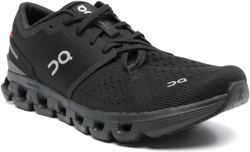 On Running Zwarte Gebreide Sneakers met Speedboard Plate