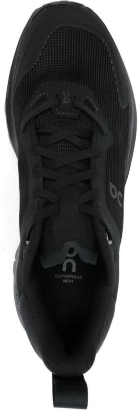 On Running Zwarte Veterschoenen met Logodetail