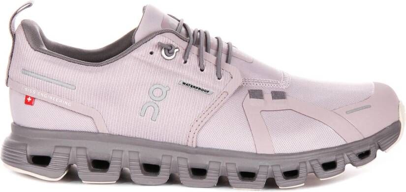 On Running Paarse Waterdichte Cloud 6 Dames Schoenen