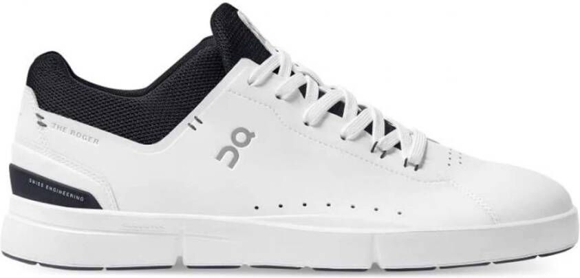 ON Running Witte hardloopschoenen met marineblauwe details White