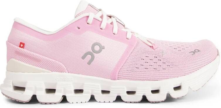 On Running Roze Lichtgewicht Mesh Sneakers met Logo