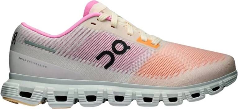 On Running Roze Sneakers met Cloud 6 Technologie