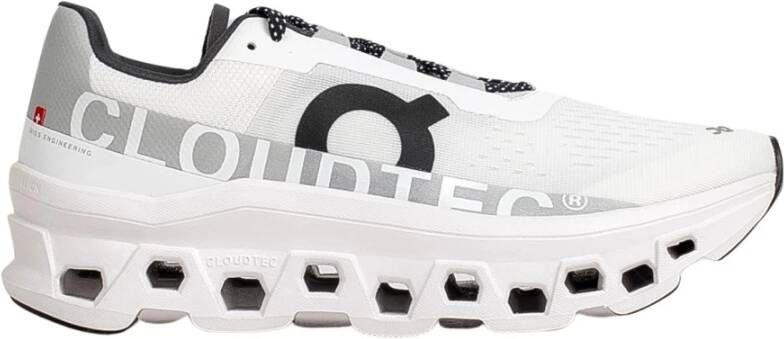 ON Running Witte Sneakers met Stoffen Materiaal en Rubberen Zool White