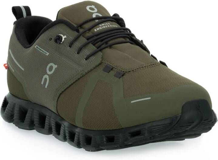 ON Running Cloud 5 WP Waterproof Heren Hardloopschoenen Running Schoenen Sportschoenen Olive-Black - Foto 5