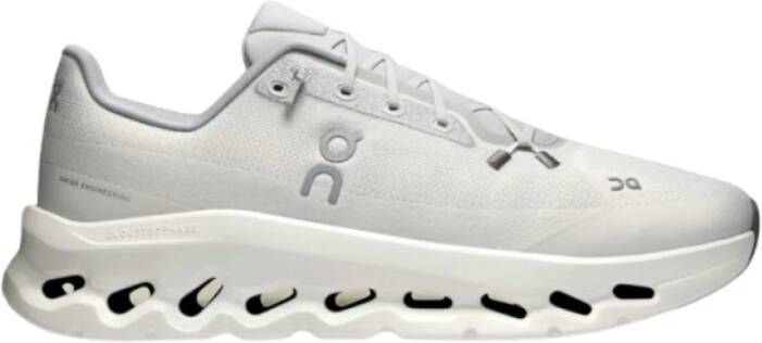 On Running Witte hardloopschoenen met lichtgrijze details