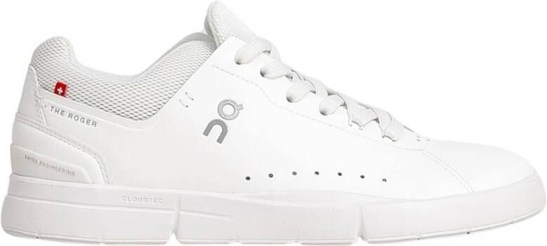 ON Running Witte hardloopschoenen met marineblauwe details White