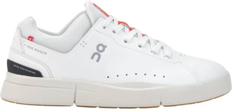 ON Running Witte Sneakers met Oranje Details White Heren