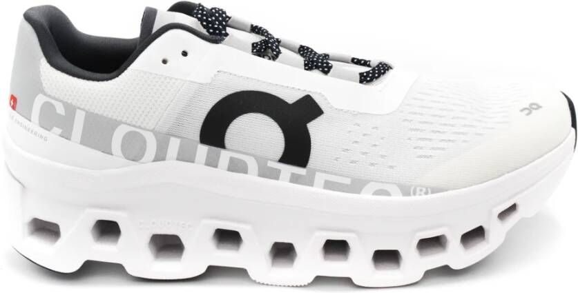 ON Running Witte Sneakers met Stoffen Materiaal en Rubberen Zool Wit Heren