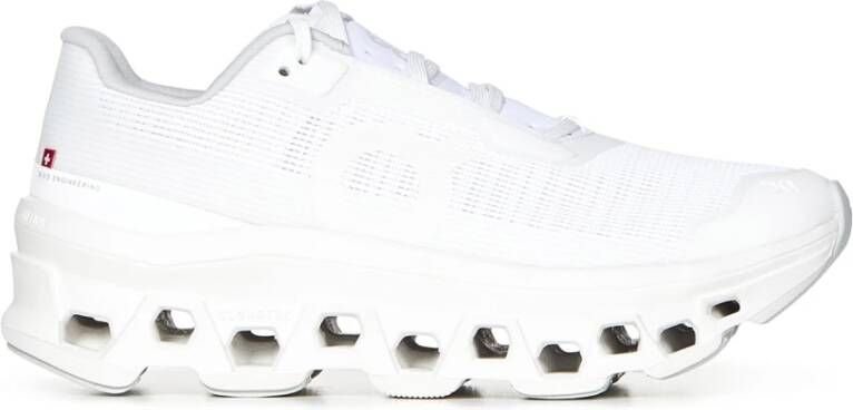 On Running Witte Sneakers met Vetersluiting