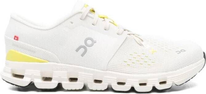 On Running Witte Veterschoenen Rubberen Zool