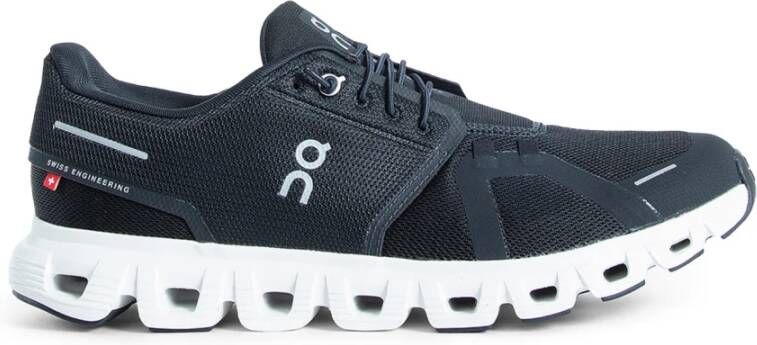 On Running Zwarte Mesh Rubberen Zool Sneakers