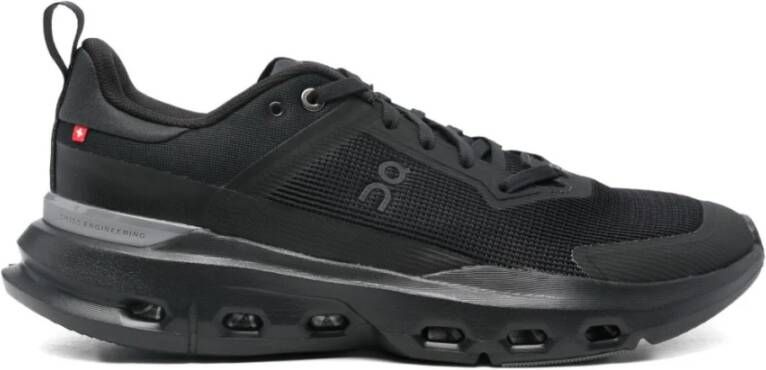 On Running Zwarte Veterschoenen met Logodetail - Foto 2