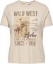 Only Carmakoma Pumice Stone Western Jeans Tee - Thumbnail 1