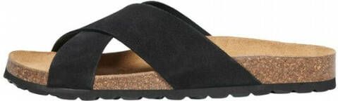 Only Damessandalen Suede Slip On Zwart Dames