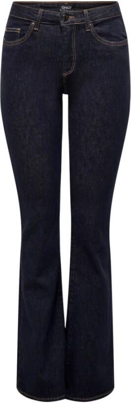 Only Mid-rise Boot-cut Jeans in Stayblue Denim