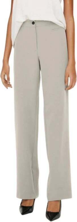 Only Mid Straight Pant in Grijs Pumice